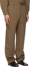Lemaire Brown Military Chino Trousers