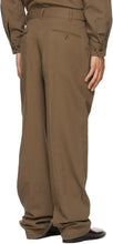 Lemaire Brown Military Chino Trousers