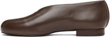 Lemaire Brown Stitch Slippers