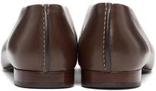 Lemaire Brown Stitch Slippers