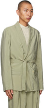 Lemaire Green Belted DB Blazer