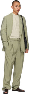 Lemaire Green Belted DB Blazer
