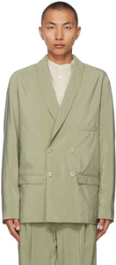 Lemaire Green Belted DB Blazer - Lemaire vert cordon Blazer db - Lemaire 그린 벨트 블레이저