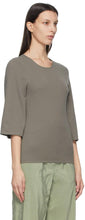 Lemaire Grey CrÃªpe Jersey Three-Quarter Sleeve T-Shirt