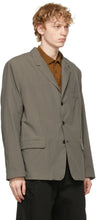 Lemaire Grey Soft Single Breasted Blazer