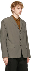 Lemaire Grey Soft Single Breasted Blazer