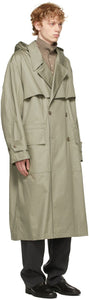 Lemaire Grey Technical Trench Coat