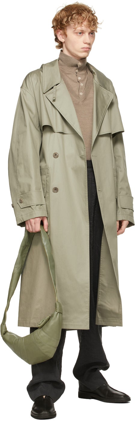 Lemaire Grey Technical Trench Coat