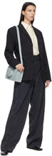Lemaire Navy Silk Loose Trousers