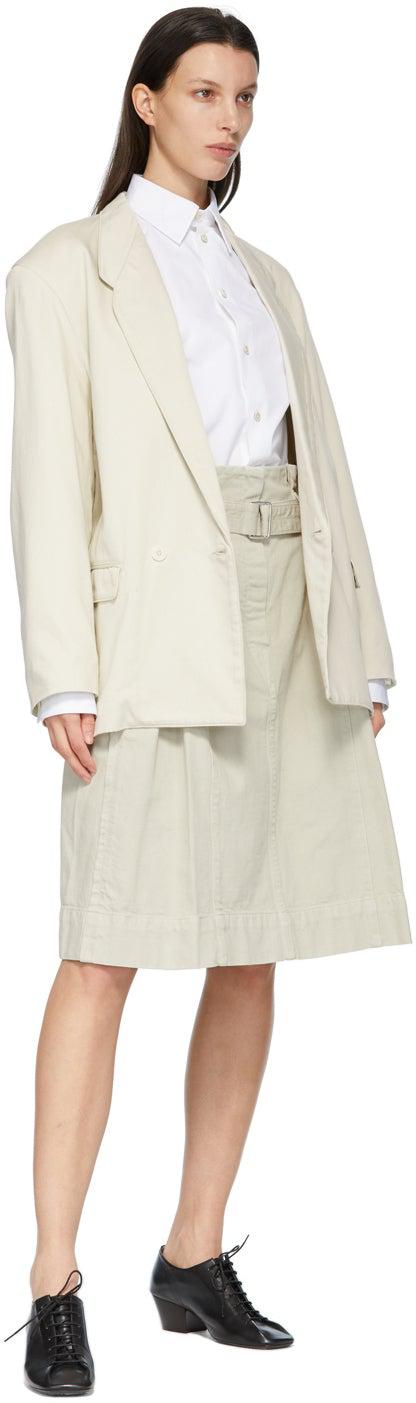 Lemaire Off-White Denim DB Jacket