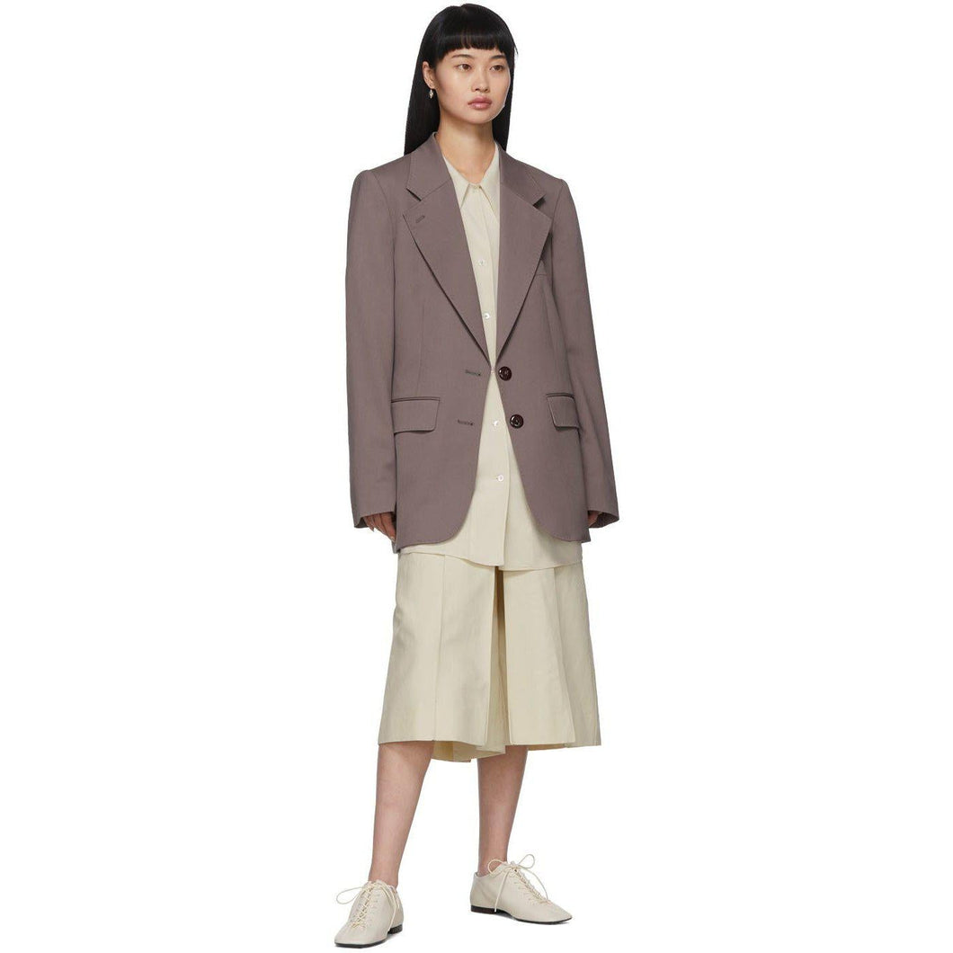 Lemaire Off-White Linen Pleated Shorts - Short plissé en lin blanc cassé au lemaire - lemaire 오프 화이트 리넨 주름진 반바지