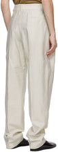 Lemaire Off-White Pleated Military Chino Trousers