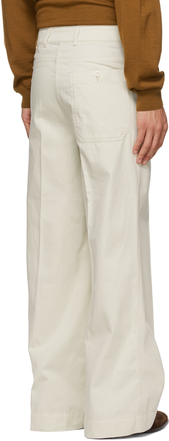 Lemaire Off-White Wide-Leg Jeans – BlackSkinny