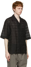 Lemaire SSENSE Exclusive Black Woven Short Sleeve Shirt
