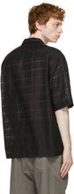 Lemaire SSENSE Exclusive Black Woven Short Sleeve Shirt
