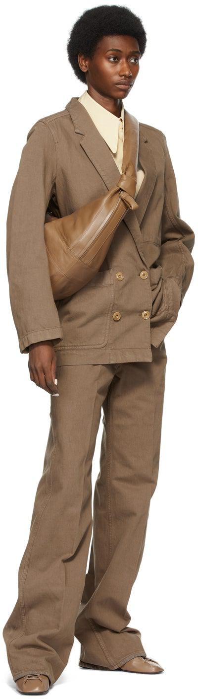 Lemaire SSENSE Exclusive Brown Denim Jacket