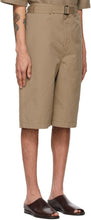 Lemaire Tan Belted Shorts