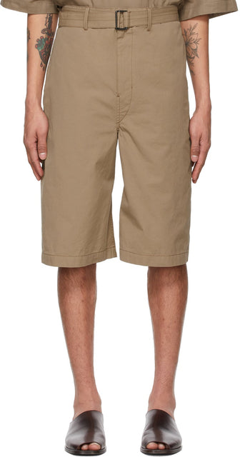 Lemaire Tan Belted Shorts - Short ceinturé de Lemaire Tan - lemaire tan 벨트 벨트
