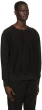 Les Tien Black Heavyweight Crop Sweatshirt