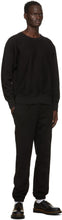 Les Tien Black Heavyweight Crop Sweatshirt
