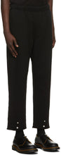 Les Tien Black Heavyweight Front Snap Lounge Pants