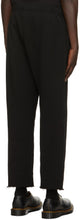 Les Tien Black Heavyweight Front Snap Lounge Pants