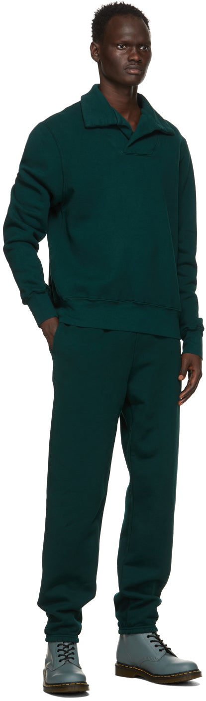 Les Tien Green Heavyweight Classic Lounge Pants