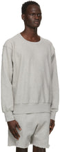 Les Tien Grey Heavyweight Crop Sweatshirt