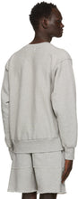 Les Tien Grey Heavyweight Crop Sweatshirt