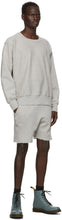 Les Tien Grey Heavyweight Crop Sweatshirt