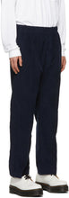 Les Tien Navy Oversized Corduroy Trousers