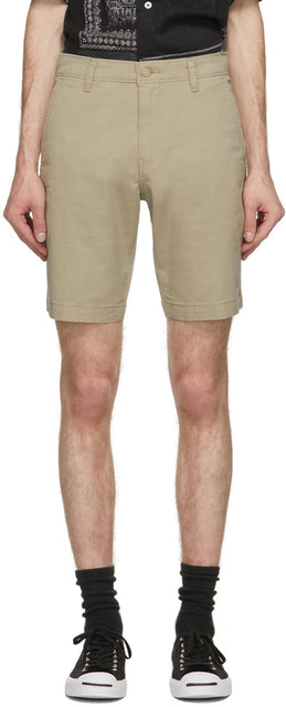 Levi's Beige XX Chino Taper Shorts - Short conique beige xx chino de levi - 레비의 베이지 XX 치노 테이퍼 반바지