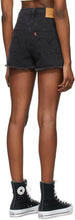 Levi's Black Denim Ribcage Shorts