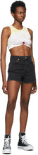 Levi's Black Denim Ribcage Shorts
