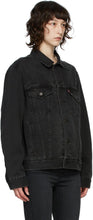 Levi's Black Denim Vintage-Fit Trucker Jacket