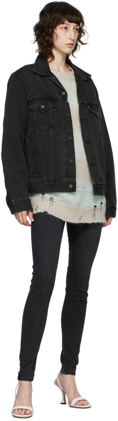 Levi's Black Denim Vintage-Fit Trucker Jacket