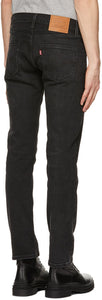 Levi's Black Faded 511 Slim Flex Jeans