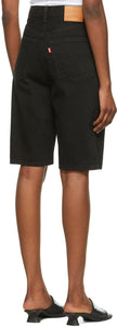Levi's Black High Loose Bermuda Shorts
