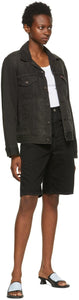 Levi's Black High Loose Bermuda Shorts