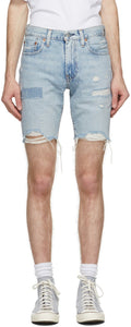 Levi's Blue 412 Slim Shorts - Levi's Blue 412 Slim Shorts - Levi 's Blue 412 슬림 반바지