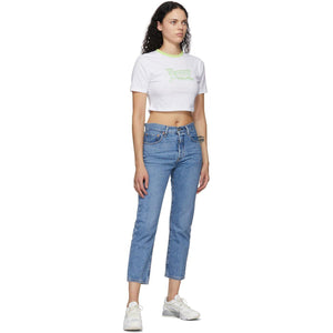 Levi's Blue 501 Cropped Jeans - Levi's Blue 501 Jeans coupés - Levi 's Blue 501 자른 된 청바지