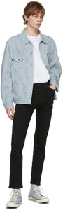 Levi's Blue Denim Stripe Vintage Fit Trucker
