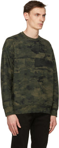 Levi's Khaki Camo Relaxed Crewneck Sweatshirt