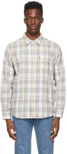 Levi's Multicolor Plaid Sunset One Pocket Shirt - Chemise de poche à carreaux à carreaux multiples de Levi - Levi의 여러 가지 빛깔의 체크 무늬 일몰 원 포켓 셔츠
