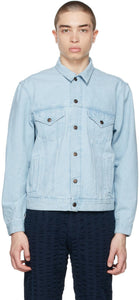 Levi's Vintage Clothing Blue Denim '80s Trucker Jacket - Veste Vintage Vintage de Levi's Blue Denim '80s Trucker Veste - 레비의 빈티지 의류 블루 데님 '80S 트럭 재킷