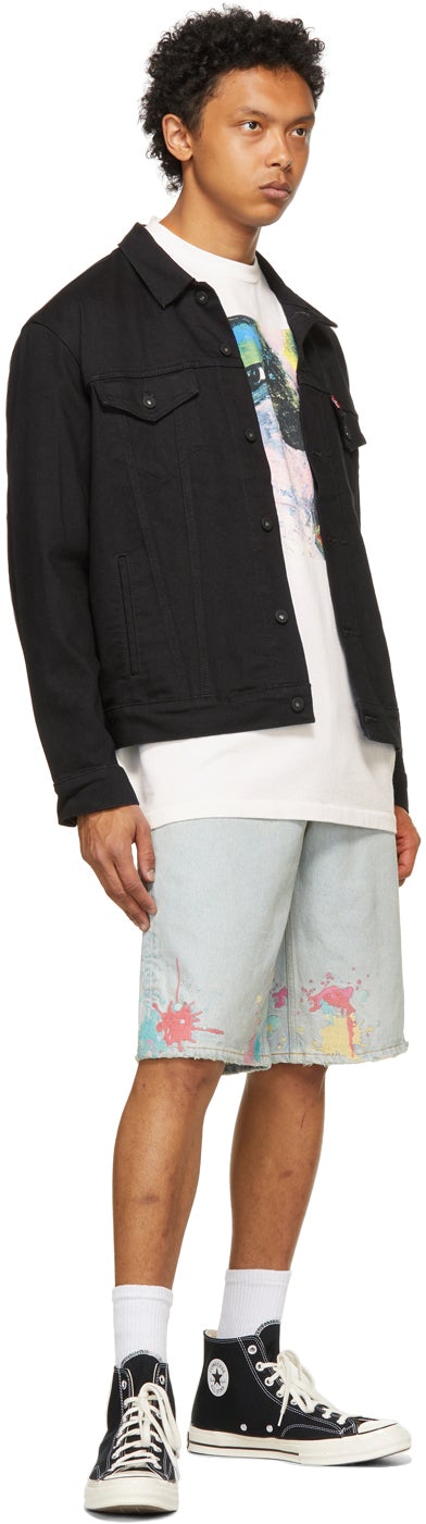 Levi's Vintage Clothing White Central Station Design Edition 80s Graphic Bummed Long Sleeve T-Shirt