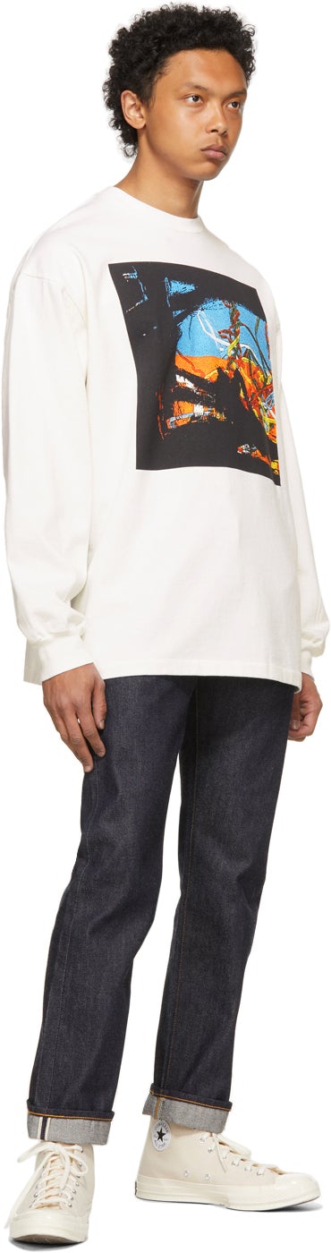 Levi's Vintage Clothing White Central Station Design Edition 80s Graphic Tart Long Sleeve T-Shirt