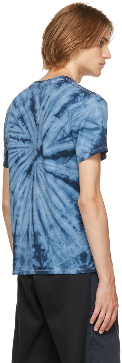 Liam Hodges Blue Tie-Dye 'Subnormal Futures' T-Shirt – BlackSkinny