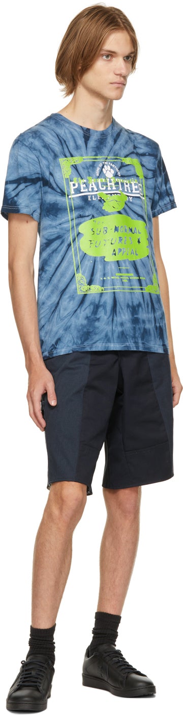 Liam Hodges Blue Tie-Dye 'Subnormal Futures' T-Shirt – BlackSkinny