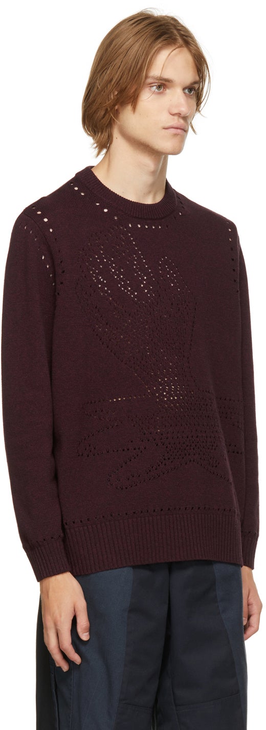 Liam Hodges Burgundy Knit Thin Ice Sweater – BlackSkinny